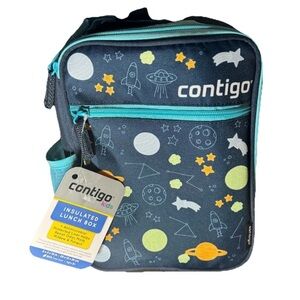 Contigo Kids Blue Lunch Box with Space Design